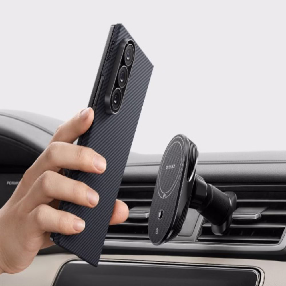Чохол Pitaka Ultra-Slim Twill Black/Grey для Samsung Galaxy Z Fold 7 (FBFOLD7) - 4